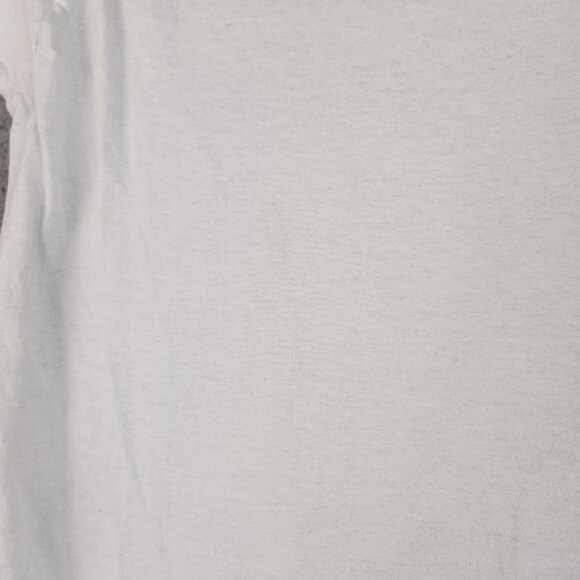 Vintage 80s BVD Single Stitch Blank Plain T Shirt Mens Large White Combed Cotton - Picture 7 of 11